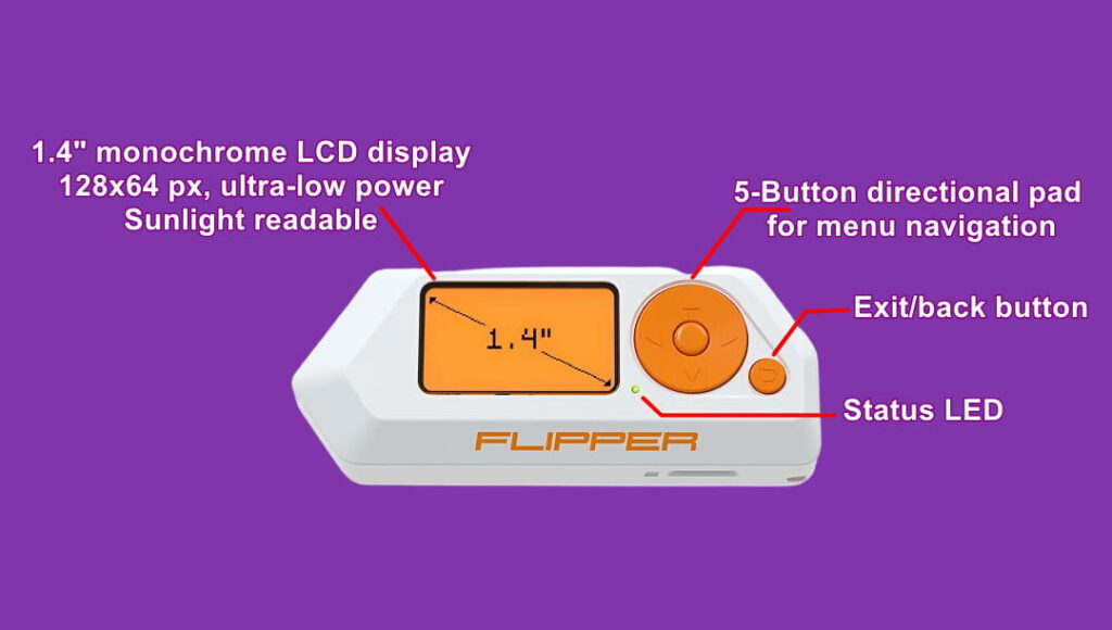 Specifications and price of the flipper zero device