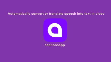 Automatically convert or translate speech into text in video captionsapp