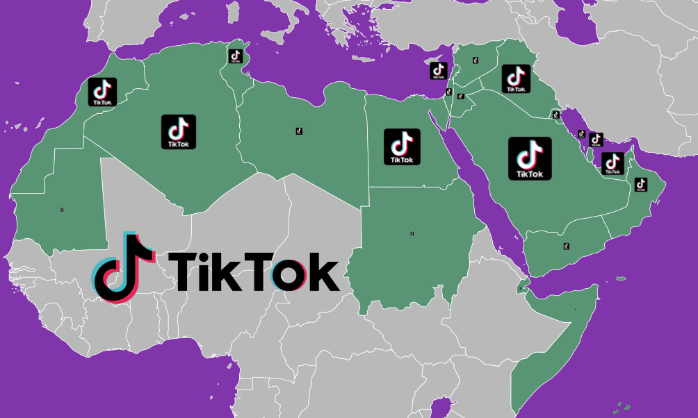 The number of Tik Tok users in the Arab world